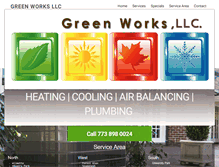 Tablet Screenshot of greenworkschicagonow.com